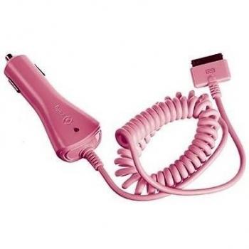 Celly CCIP4P - Cargador de coche para Apple iPhone, color rosa