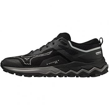 Mizuno Wave Ibuki 4 GTX Zapatilla Trail para Mujeres - Negro, Gris, Talla 40 EU, con tecnología Gore-Tex