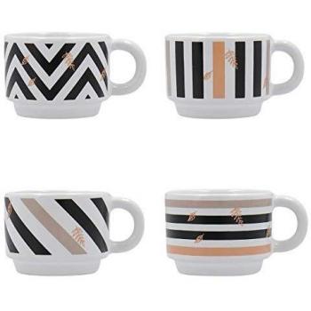 Quid IN LOVE - Set 4 Tazas Gres 10Cl