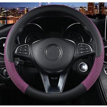 Istn - Funda de Volante de Seda de Hielo Transpirable Antideslizante para Unisex púrpura