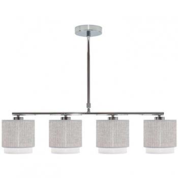 Lámpara Kenya 4xe14 Gris/Blanco Regx77x14 Cm