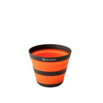 Vaso Plegable Sea To Summit Frontier UL Naranja - Ligero, portátil, resistente al calor, hecho de silicona flexible, capacidad de 200 ml, apto para lavavajillas y fácil de limpiar