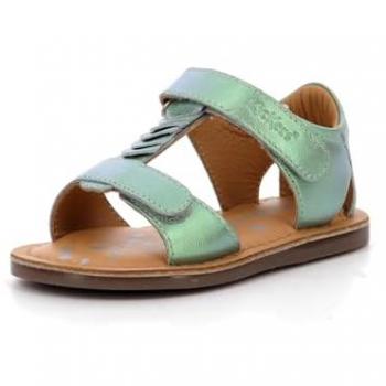 Kickers Divazia Baby Girl Sandals - Green, Size 4.5 UK Child