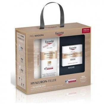 Eucerin Hyaluron-Filler + Elasticity Pack: Serum 30ml, Crema de Día SPF30 50ml, Crema de Noche 50ml