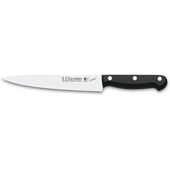 3 Claveles - Cuchillo trinchador uniblock, tamaño 17