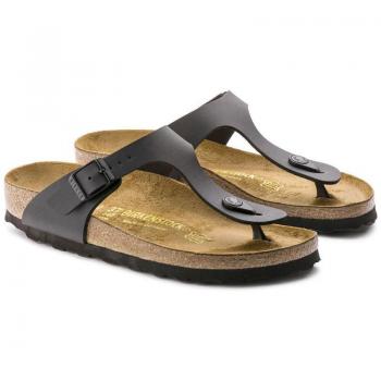 Birkenstock Gizeh Birko-Flor Unisex Sandals - Black