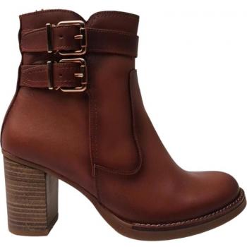 Botín Galiana Cuno - Tacón con Hebilla - Estilo Elegante - Botines de Mujer GALIANA CUNO MARRN