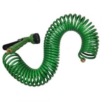Manguera Espiral Akhuo 9.5 mm, 15 m, Accesorios de Latón