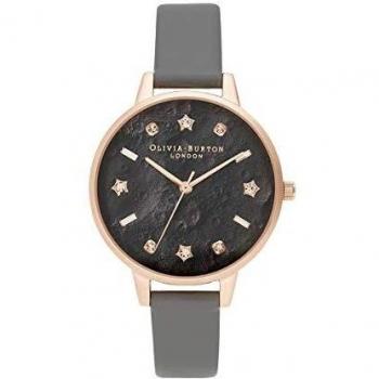 Olivia Burton Ladies Celestial Vegan London Grey & Rose Gold Watch OB16GD55 (Ø 34 mm)