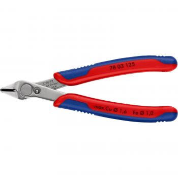 Knipex 78 03 125 Alicate de Corte Diagonal Electrónico Acero Inoxidable Mango Bicomponente 125mm