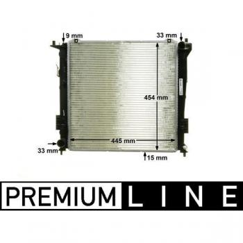 Enfriador de refrigeración del motor MAHLE ORIGINAL CR 1320 000P