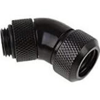 Alphacool Eiszapfen Anschluss 45 Grad G1/4 Zoll AG auf 13mm AD Hardtube - schwarz