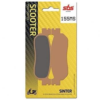 Pastillas de Freno Sinterizadas SBS 155MS para Scooter Yamaha, Alta Tecnología, Talla Única