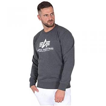 Alpha Industries Men's Basic Charcoal Heather Sweatshirt
