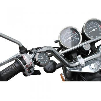 Citomerx – Reloj universal para manillar de moto, color negro
