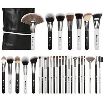 DUcare Brochas de Maquillaje Profesional Con Bolsa de Cosméticos 31 piezas Premium Synthetic Set de Pinceles de maquillaje para Artista de Maquillaje