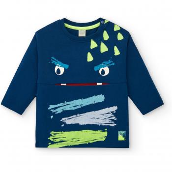 Camiseta de Niño Manga Larga Diseño Monstruo Tuc Tuc