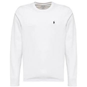 Camisa de dormir de manga larga para hombre Polo Ralph Lauren - LS CREW-SLEEP TOP, algodón ligero, color sólido, ajuste clásico