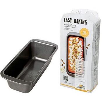 Molde Rectangular Birkmann Easy Baking 25 cm, Antiadherente de Acero Carbono, Color Antracita