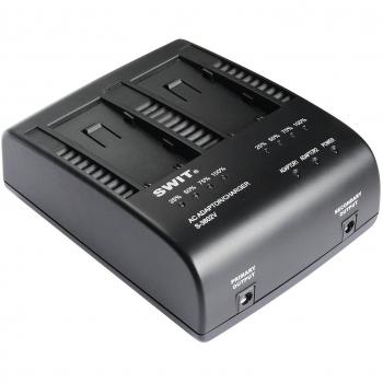 SWIT S-3602V Dual Channel Battery Charger/Adaptor for S-8823 & JVC BN-VF823