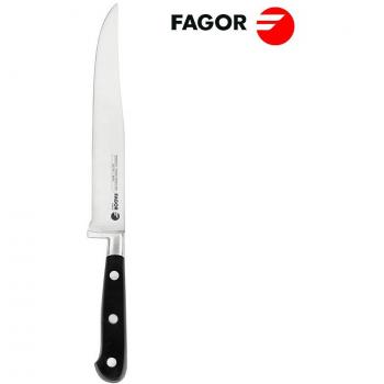 Fagor Couper Cuchillo de Trinchar Profesional 19 cm, Hoja de Acero Inoxidable de Grosor 2,5 mm, Ideal para Filetear Carne y Pescado, Mango Erg