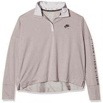 Nike W NK Top Midlayer Air Sudadera, Mujer, Pumice/Black, XL