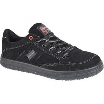 Grafters zapatos de seguridad para hombre DF1234 con puntera tipo patín, diseño resistente, suela antideslizante, material impermeable y plantilla acolchada