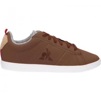 Zapatillas de Deporte Le Coq Sportif Court Classic para Mujer, Niña y Niño, Color Marrón, Talla 30 EU