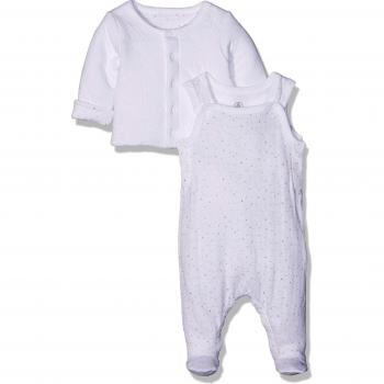 Petit Bateau 22306, Conjuntos de Pijama para Bebés, Blanco