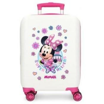 Disney Maleta De Cabina ABS Rígida Minnie Helpers Blanco