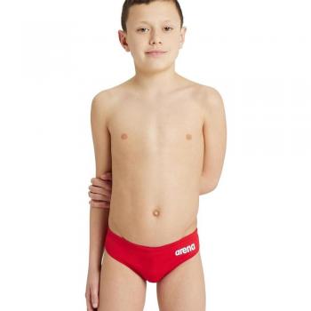 Bañador slip de natación para niño Arena Team Briefs Rojo-Blanco - Talla 116