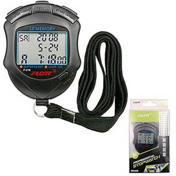 Cronómetro Softee Stop S100 - cronómetro digital, pantalla LCD, función de cuenta regresiva, memoria para tiempos anteriores, diseño compacto y ligero, ideal para deportes y entrenamientos