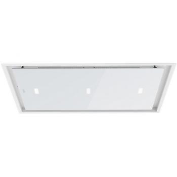 Teka DHT 97670 ROS Campana de Techo Integrable 90cm, Clase Energética A++, Aspiración Perimetral, Cristal Blanco, Mando a Distancia, Nivel de Ruido 67