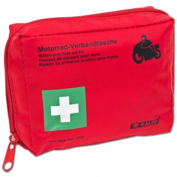 Bolsa de Primeros Auxilios para Motocicleta KALFF, Rojo, Contenido DIN 13167