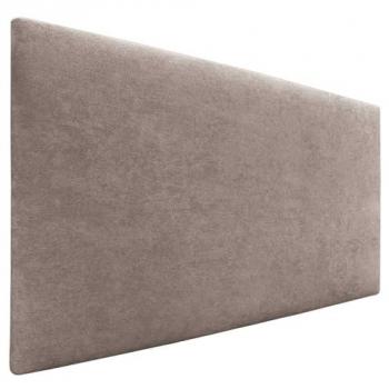 Cabecero Tapizado de Polipiel o Tela AQUALINE Liso 95x50cm para Camas 70/80/90 - Color Tierra