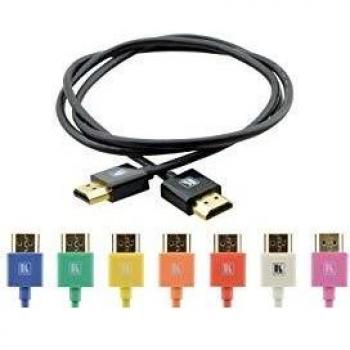 KRAMER Cable Flexible HDMI Alta Velocidad Ultra Delgado con Ethernet - Blanco