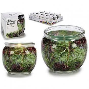 Vela Perfumada Abeto Verde en Tarro de Cristal con Cera Aromática