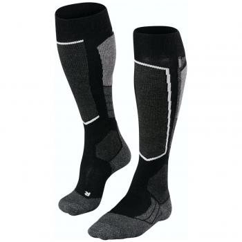 Falke SK2 Intermediate Cashmere Ski Socks for Men - Black