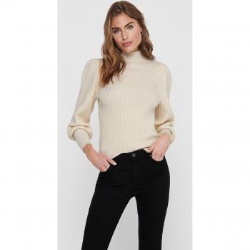 Only Women's Onlkatia High Neck Knit Pullover Sweater, Whitecap Gray, Size M