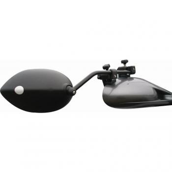Milenco Grand Aero 3 XXL Espejos Adicionales para Coche y Caravana - Aerodinámicos, Ajustables, con Amplio Campo de Visión