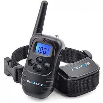 Beoankit Collar De Adiestramiento para Perros-Rango Remoto de 300 Metros-Recargable-Resistente Al Agua-Pitido De Alerta Y Modo De Vibración.