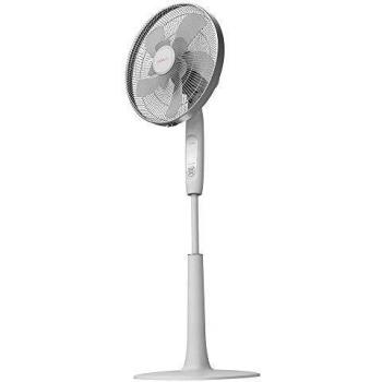 Cecotec Ventilador de pie EnergySilence 1010 ExtremeConnected 10 aspas, 60 W, 6 velocidades, Motor de Cobre, Ajustable 112 o 135 cm, Temporizador 15 Horas, con Control Remoto, Color Blanco