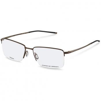 Porsche Design P8751 D Men's Eyeglasses Brown Size 56 - Frame Only with Blue Light Block Available