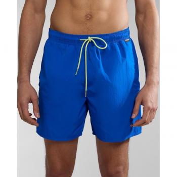 Bañador bóxer de hombre Napapijri V-Haldane azul intenso con cintura elástica - XXL