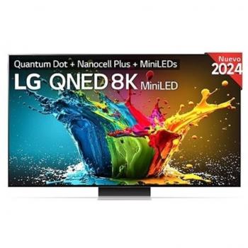 Televisor LG QNED MiniLED 86QNED99T9B, 86 pulgadas, resolución 8K, Smart TV con sistema operativo WebOS24 y conectividad WiFi