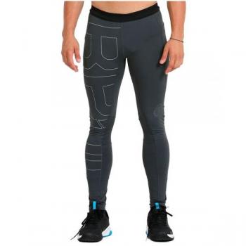 Malla Bullpadel Zambo Carbon Hombre - Collant Negro, tejido de alta elasticidad, tecnología Drynamic para mayor transpirabilidad, ajuste ceñido al cuerpo, ideal para deportes de raqueta