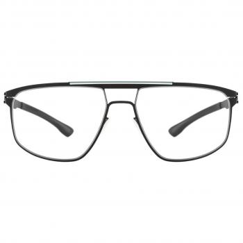 Ic! Berlin M1655 AMG 08 Venice Gafas Recetadas para Hombre, Armazones Negros, Lentes Verdes Bridge-Negros, Talla 56