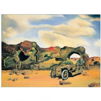 Artopweb Panel Decorativo con Diseño Dalì Solitude Paranoiache-Critique, Madera, Multicolor, 74x3x55 cm