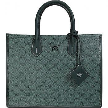 MCM Himmel Medium Green Tote Bag for Women