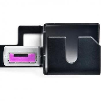 Cerradura de Cable Smartkeeper SK UM03PL para Teclado y Ratón, USB Tipo A, 2 Puertos, Color Púrpura